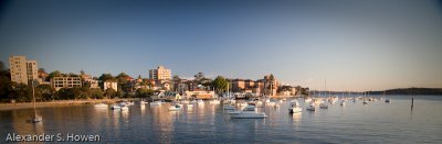 Manly Cove at sunset