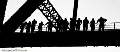 Sydney Harbour Bridge climbers