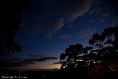 Southern sky over Blue Mountains