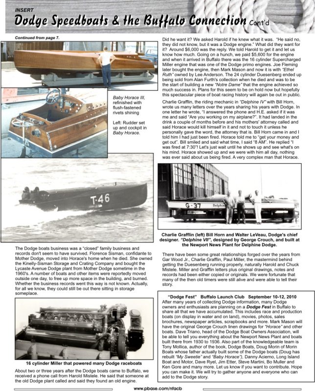 SUMMER 2010 Newsletter - Niagara Frontier Antique & Classic Boats