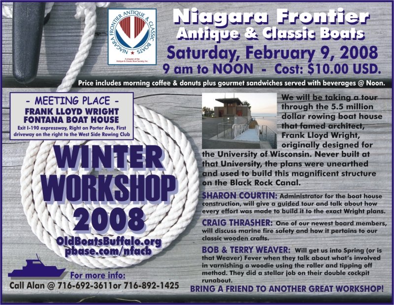 2008 - WINTER WORKSHOP - Frank Lloyd Wright Fontana Boat House
