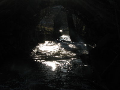 Under the stone bridge