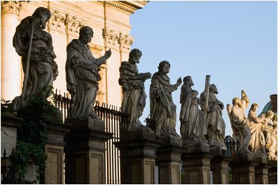 Apostles in front of the Church of Saints Peter and Paul