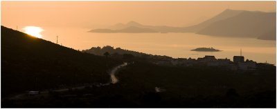 Coming home to Cavtat at sunset