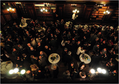 Reception at the Bibliothque Solvay