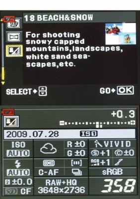 Scene Mode Settings E-510