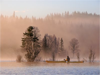 Pink paddling