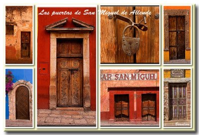 Las puertas de San Miguel de Allende, Mexico
