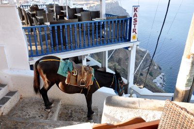 21 Santorini - A Taxi Down to the Waterfront