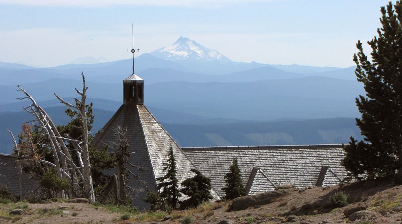 View of Mt Jefferson (10,497 Ft.) from Timberline Lodge