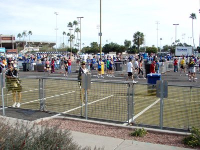 Finish area for the full marathon