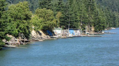 Indian Fishing Platforms on the Columbia River