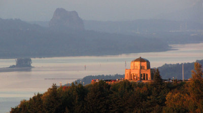 The Historic Columbia River Highway (Vista House) at Sunset