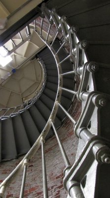 Spiral Staircase Leading to Top of Heceta Head Lighthouse