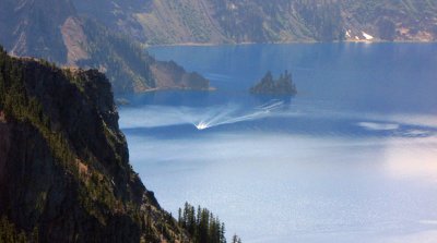 Park Service Boat on Crater Lake