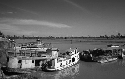 Boats on the Putumayo River