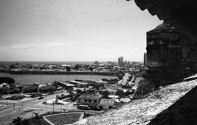 View of Cartagena from Castillo de San felipe (San Felipe Fortress)