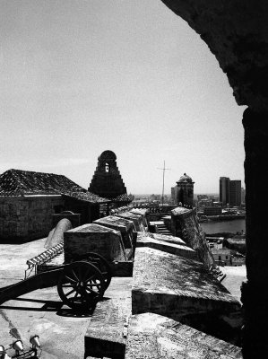 View from top of Castillo de San felipe (San Felipe Fortress)
