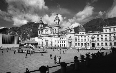 Main plaza in Bogota