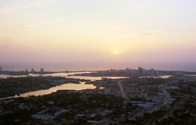 View of sunset from La Popa