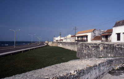 Wall around Old Town Cartagena