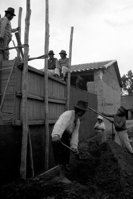 Otavalo method used to build houses out of dirt
