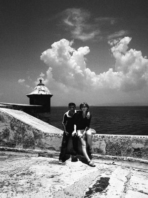 Cathie and Gustavo at Bocachica Fort