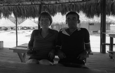 Cathie and Gustavo at Bocachica Beach