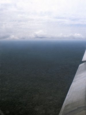 Flying over the Putumayo Jungle