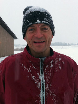 Bob after a snowy long run