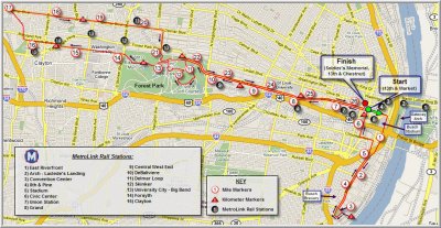 2008 St. Louis Marathon Course