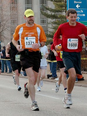 Greg and Bob at mile 6