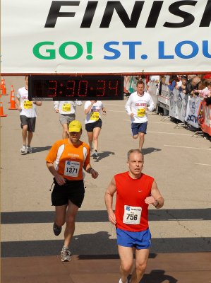 Chip time 3:29:55 - First time under 3:30!