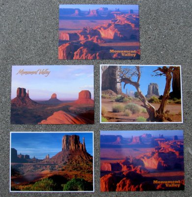 Monument Valley postcards