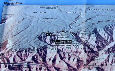 North Rim map