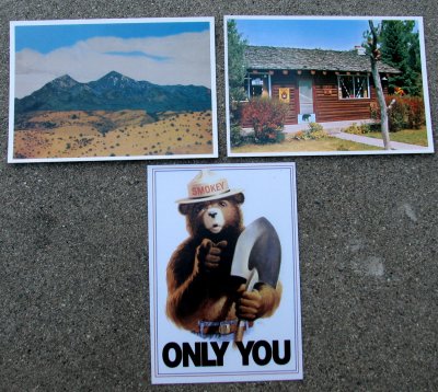 Smoky Bear postcards