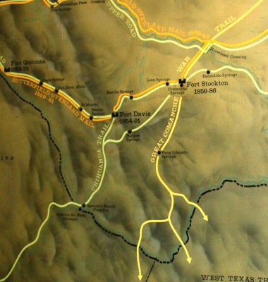 Map in the museum