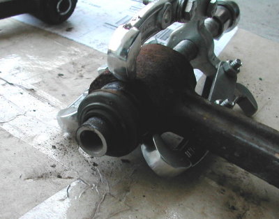 3-jaw puller to remove the bushing