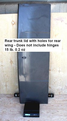 rear trunk lid weight