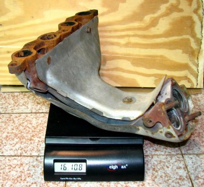 stock manifold weight