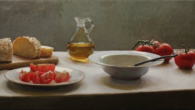 34. Tomatoes and Olive Oil 14 1/2 x 25 1/2