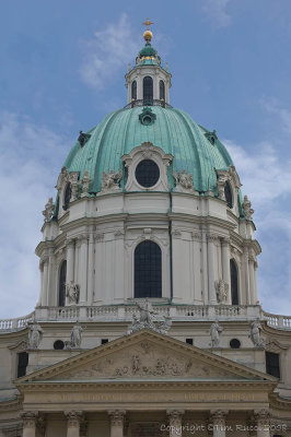   55992R - Dome of the Church of St. Charles, Vienna