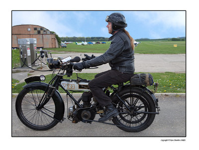 Veteran Motor Cycles Visit  Andrewsfield