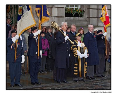 The Mayor of Colchester,  Leads the act of Remembrance