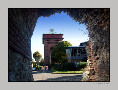 Looking through the Roman Gateway.