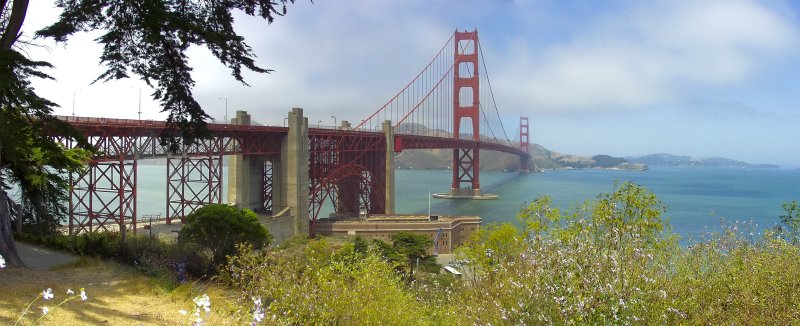 Golden Gate Bridge Panorama - 2001