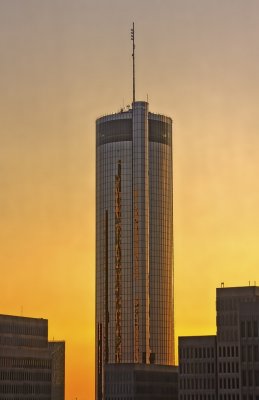 Westin Hotel Tower at sunset - Atlanta