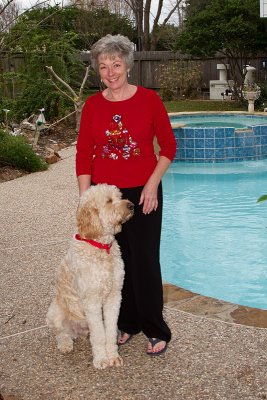 Happy Christmas from Tricia & Teddy!