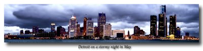 Detroit on a stormy May night