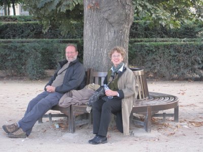 After the Louvre - resting weary feet.JPG